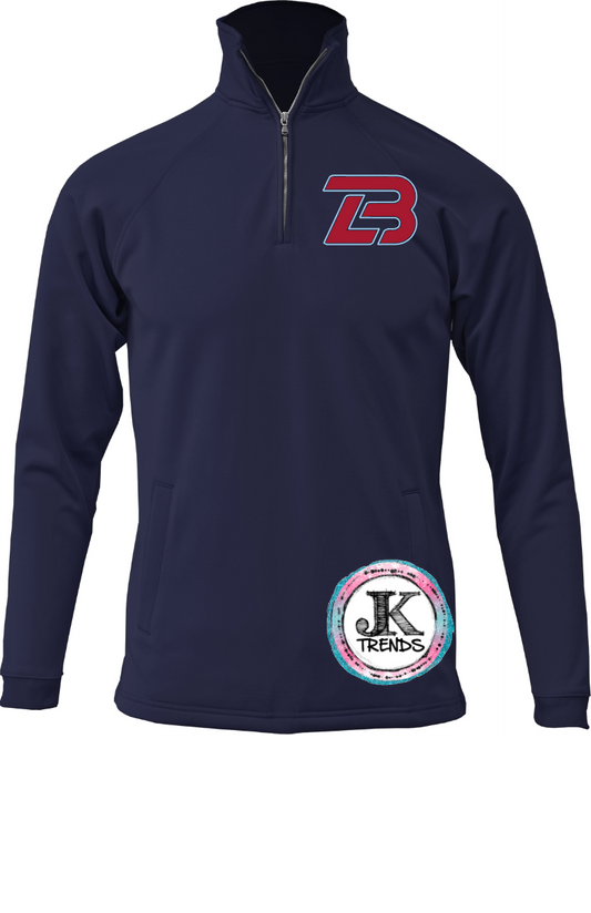 TLB Logo of Lonestar Baseball Adult Quarter Zip Sweatshirt