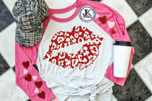 Leopard Lips Love Valentine’s Day (short sleeve)
