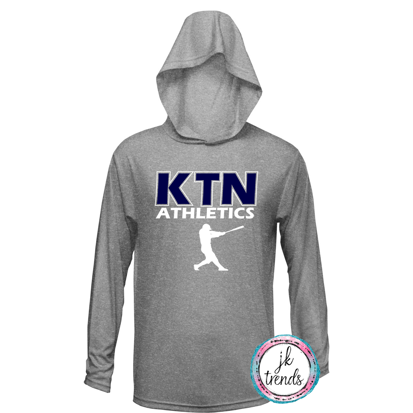 KTN Athletics Baseball Long Sleeve Hooded Dri-Fit Shirt