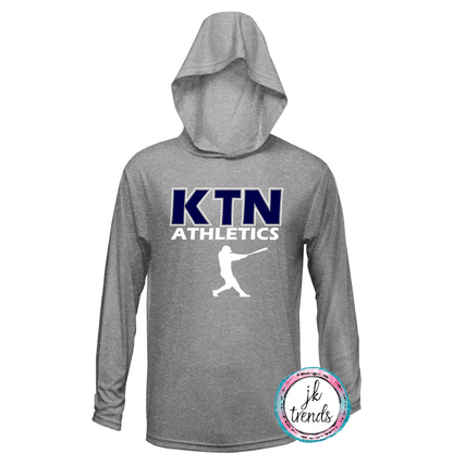 KTN Athletics Baseball Long Sleeve Hooded Dri-Fit Shirt