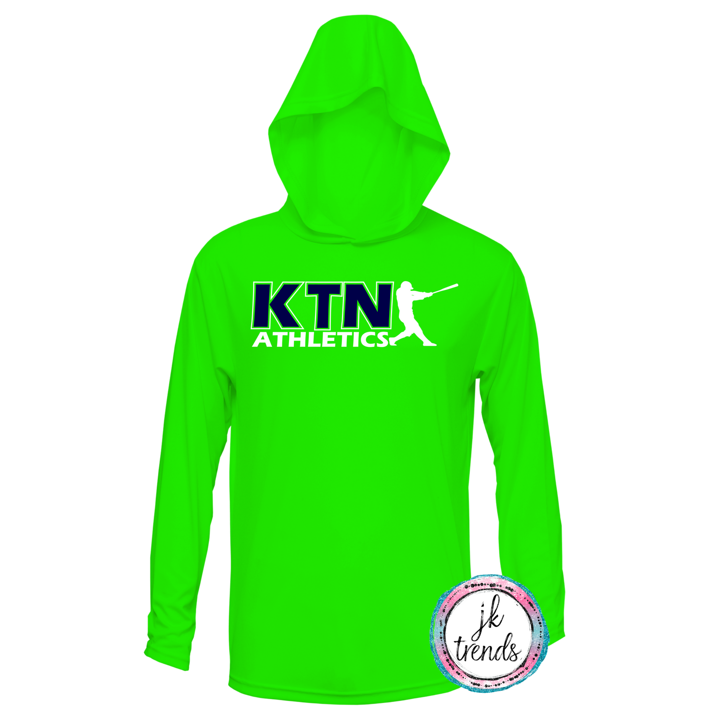 KTN Athletics Baseball Long Sleeve Hooded Dri-Fit Shirt