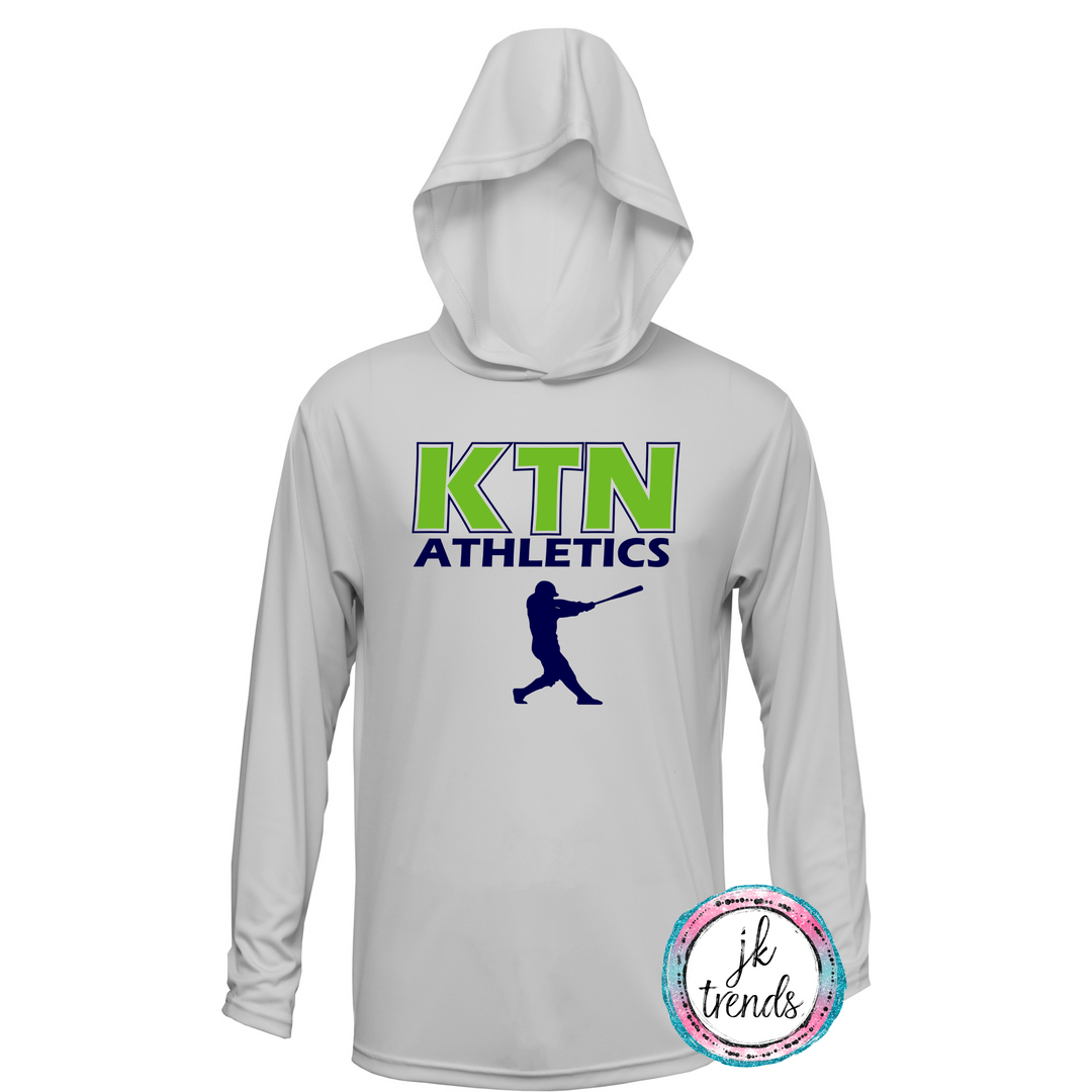 KTN Athletics Baseball Long Sleeve Hooded ADULT Dri-Fit Shirt