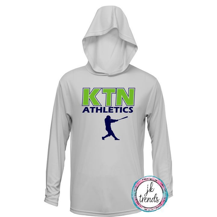 KTN Athletics Baseball Long Sleeve Hooded ADULT Dri-Fit Shirt