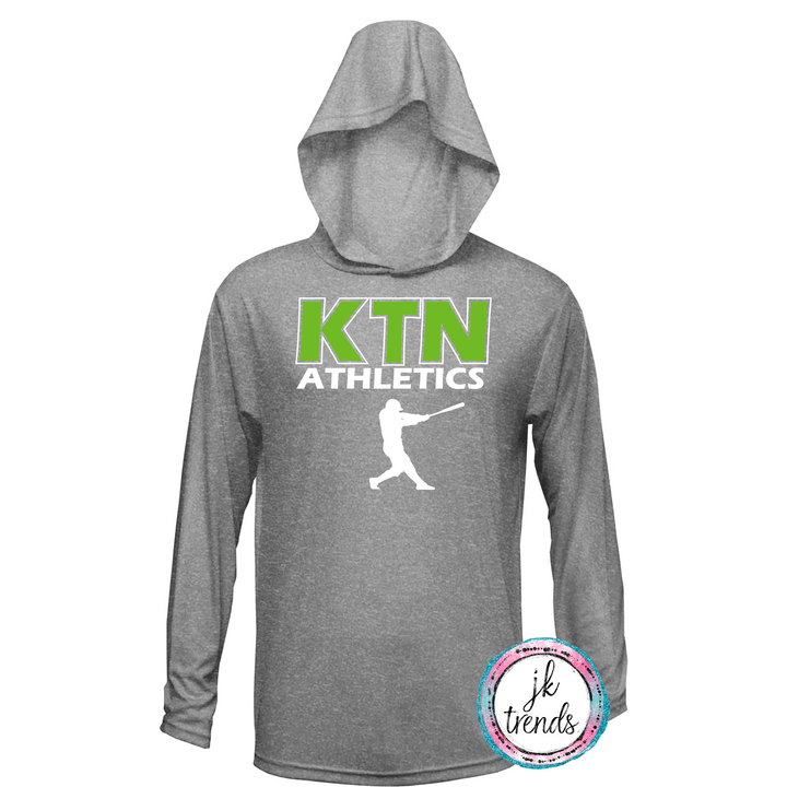 KTN Athletics Baseball Long Sleeve Hooded YOUTH Dri-Fit Shirt