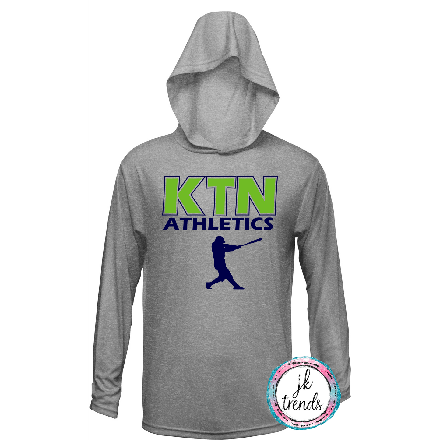 KTN Athletics Baseball Long Sleeve Hooded Dri-Fit Shirt