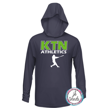 KTN Athletics Baseball Long Sleeve Hooded Dri-Fit Shirt