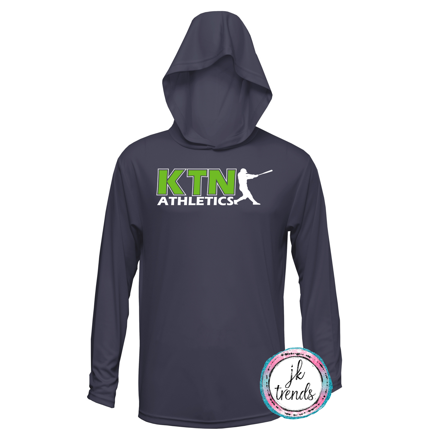 KTN Athletics Baseball Long Sleeve Hooded Dri-Fit Shirt