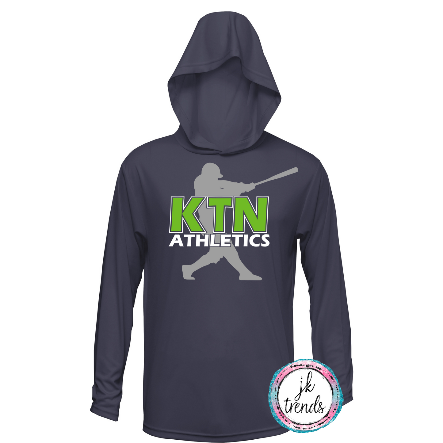 KTN Athletics Baseball Long Sleeve Hooded Dri-Fit Shirt