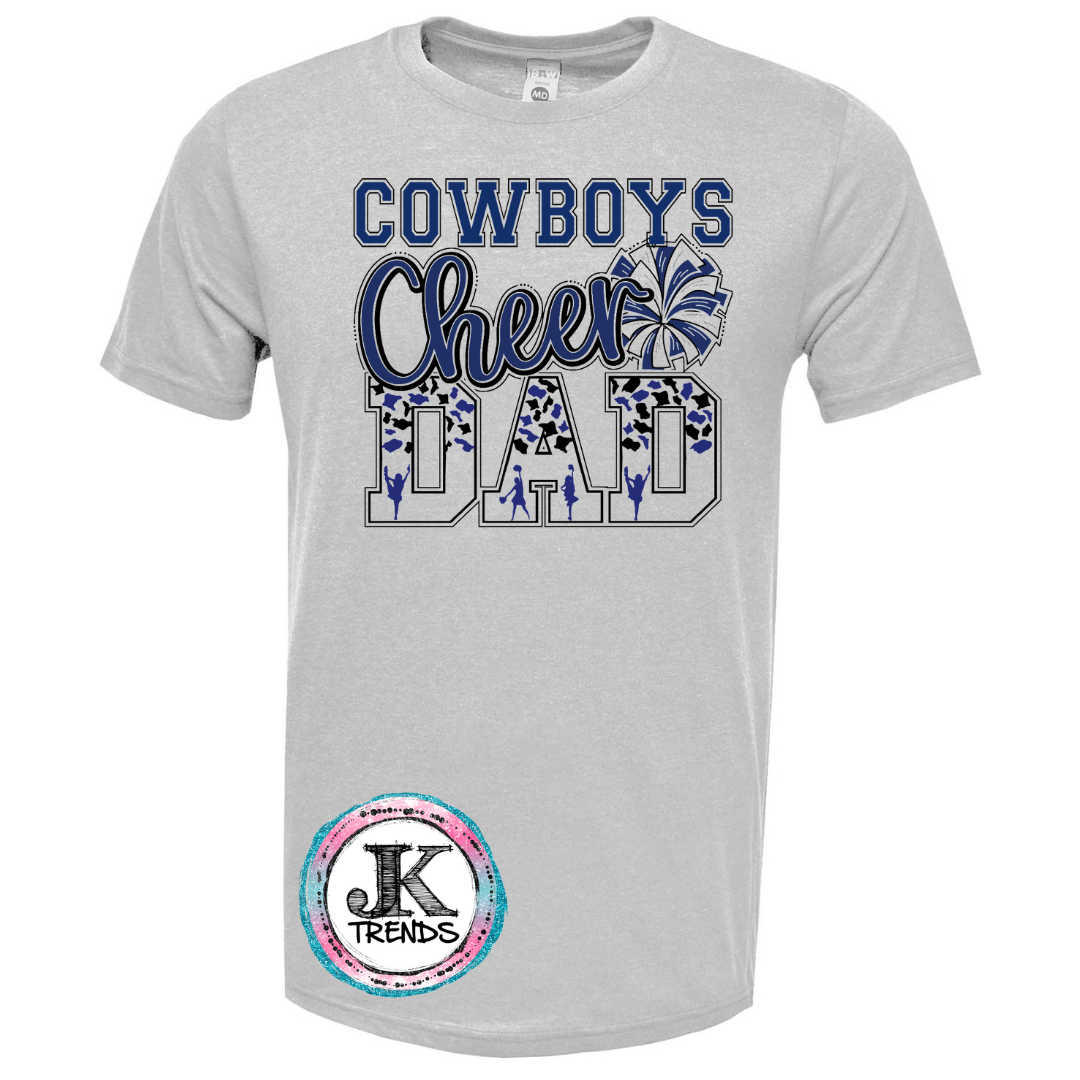 Cheer Mom or Dad Shirt - Cowboys