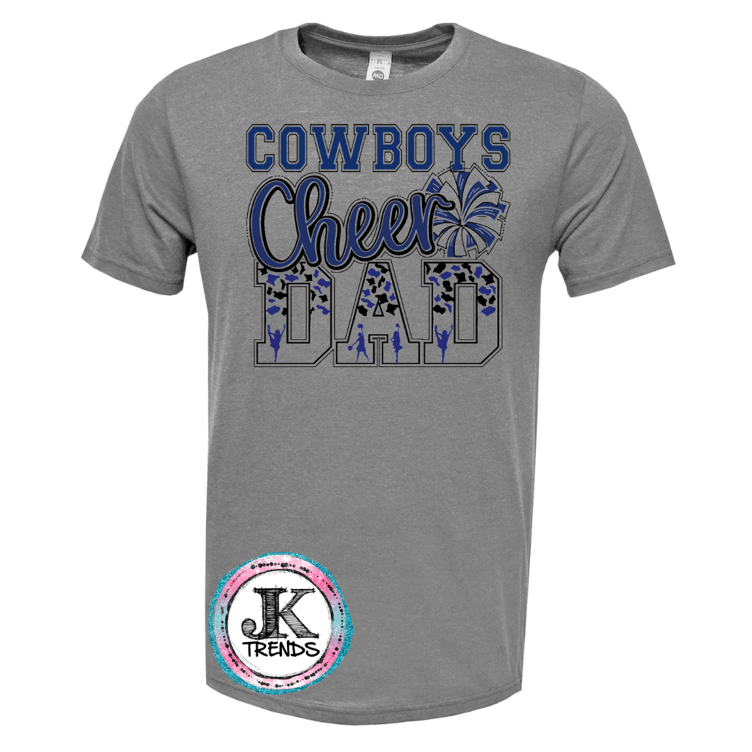 Cheer Mom or Dad Shirt - Cowboys