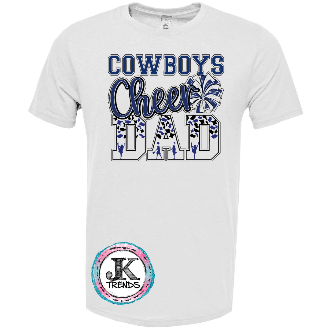 Cheer Mom or Dad Shirt - Cowboys
