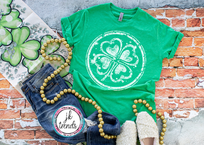 Celtic 4 Leaf Clover St Patrick's Day ADULT SHORT SLEEVE Bella Canvas