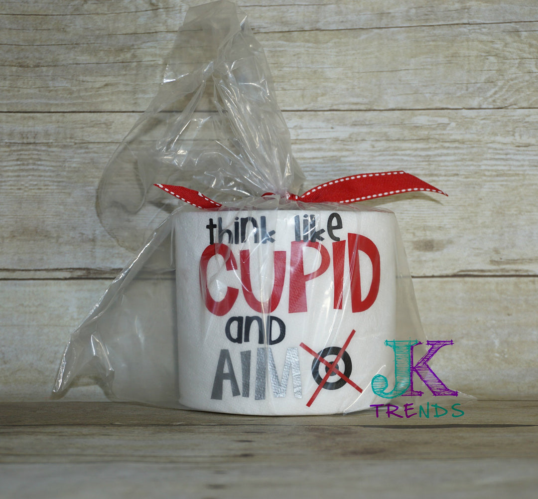 Think like Cupid and aim Toilet Paper