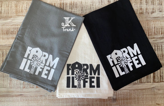 Farm Life Kitchen Towel Farm House Wedding House Warming Mothers Day Christmas Anniversary Birthday  Hostess Bridal Graduation Gift