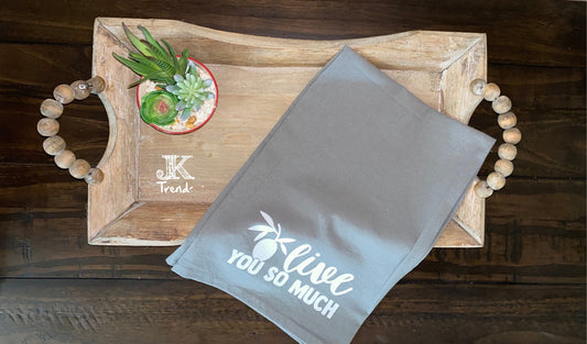 Olive You So Much Kitchen Towel Wedding