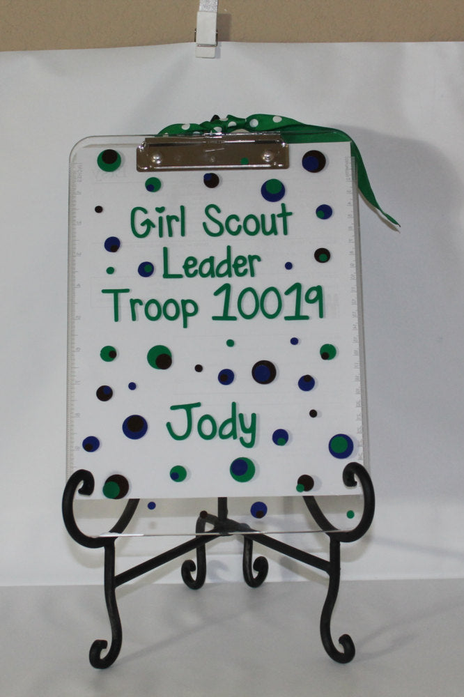 Scout Leader Appreciation Clip Board