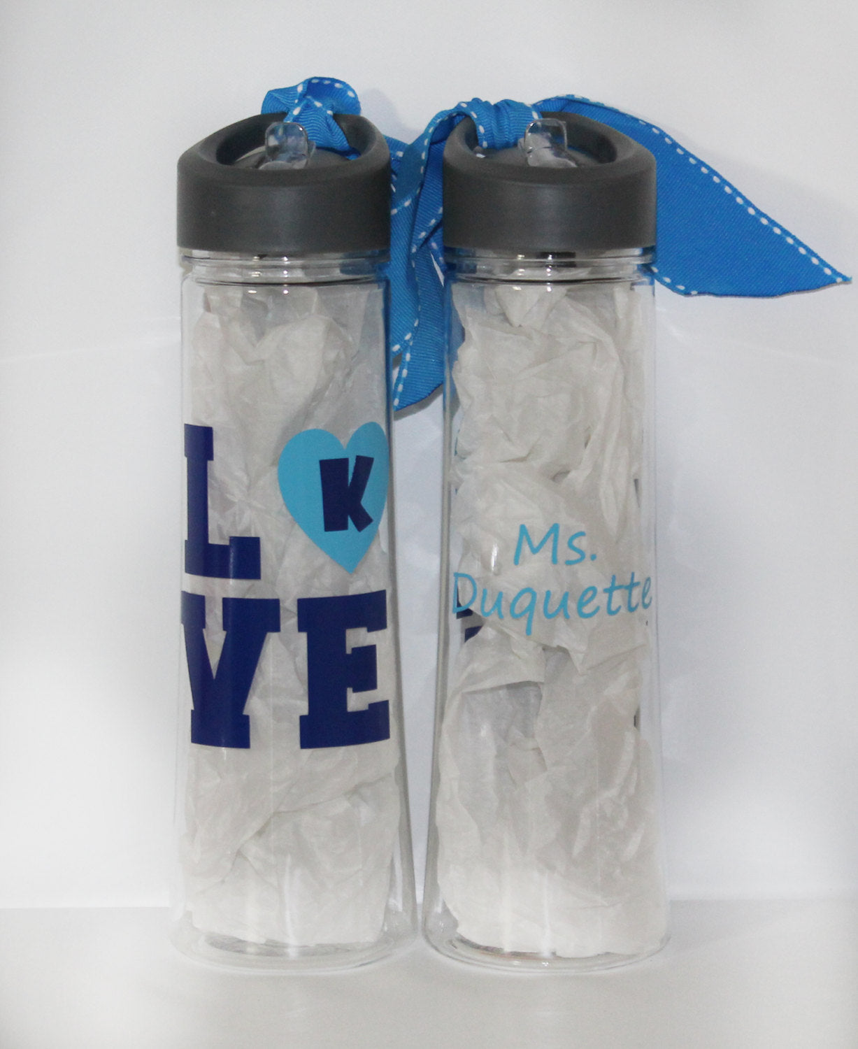 Personalized "LOVE" Occupation Waterbottle - Drink - Travel - Preschool - Teacher - Appreciation - Thank you Gift - End of Year - Student