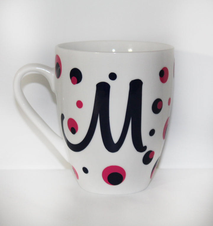 Ceramic Initials Mug - Gift - Birthday - Mom - Thank You - Coffee - Tea - Hot Beverage - Husband - Wife - Anniversary - Dad