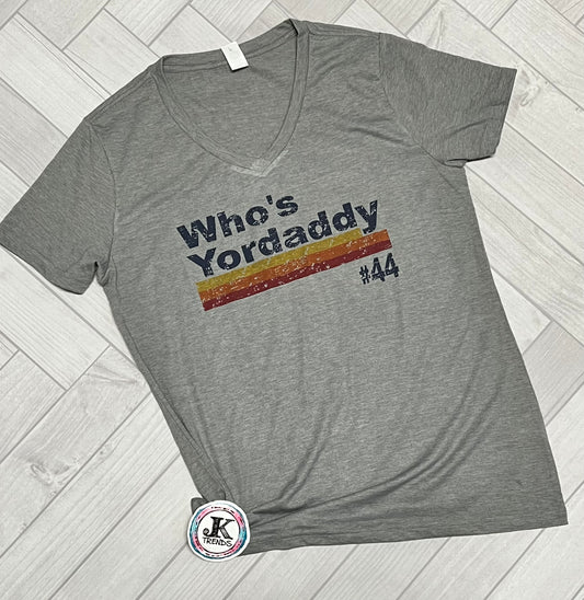 Who's Yordaddy Astros Ladies V-Neck