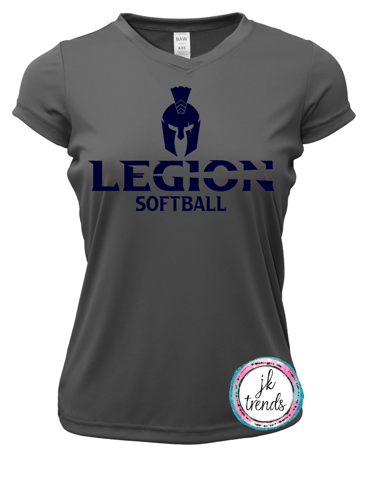 Legion Softball Ladies Performance V-Neck Short Sleeve