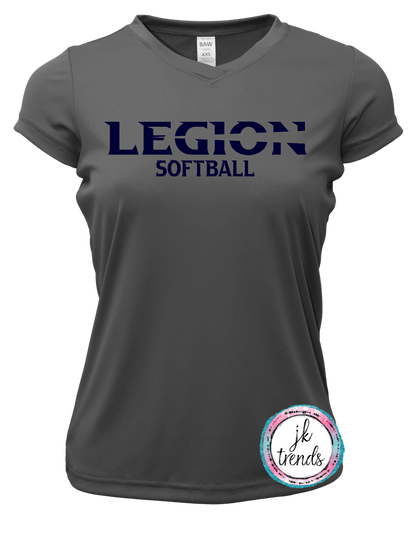 Legion Softball Ladies Performance V-Neck Short Sleeve