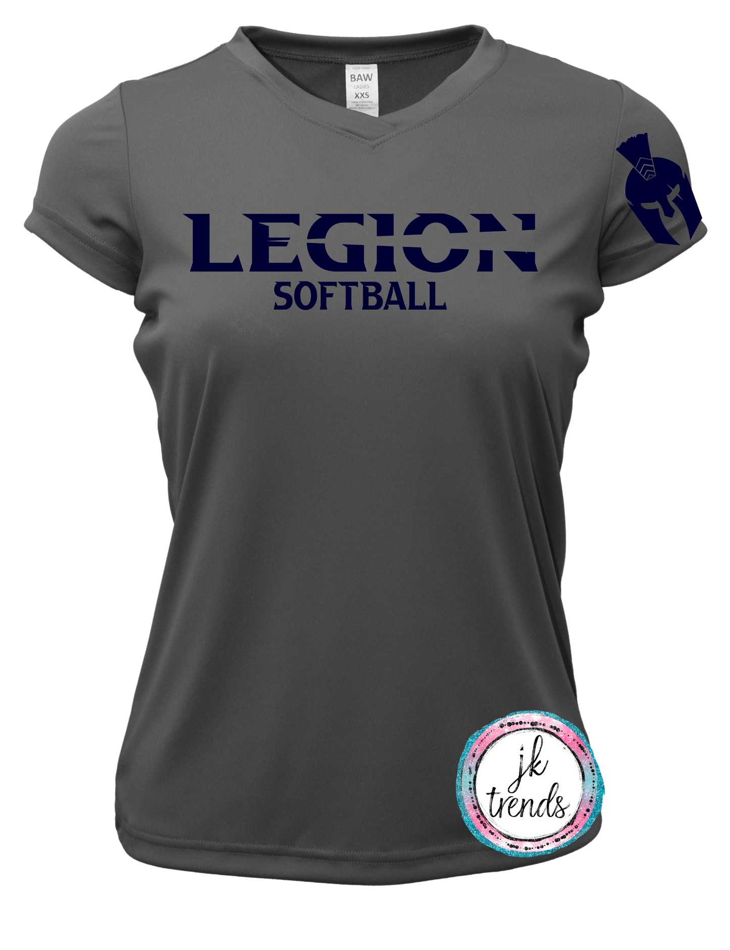 Legion Softball Ladies Performance V-Neck Short Sleeve