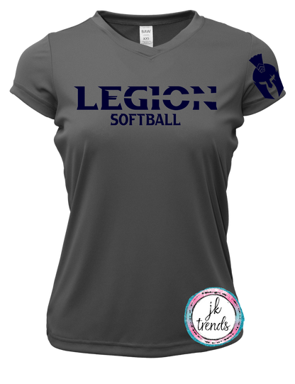 Legion Softball Ladies Performance V-Neck Short Sleeve