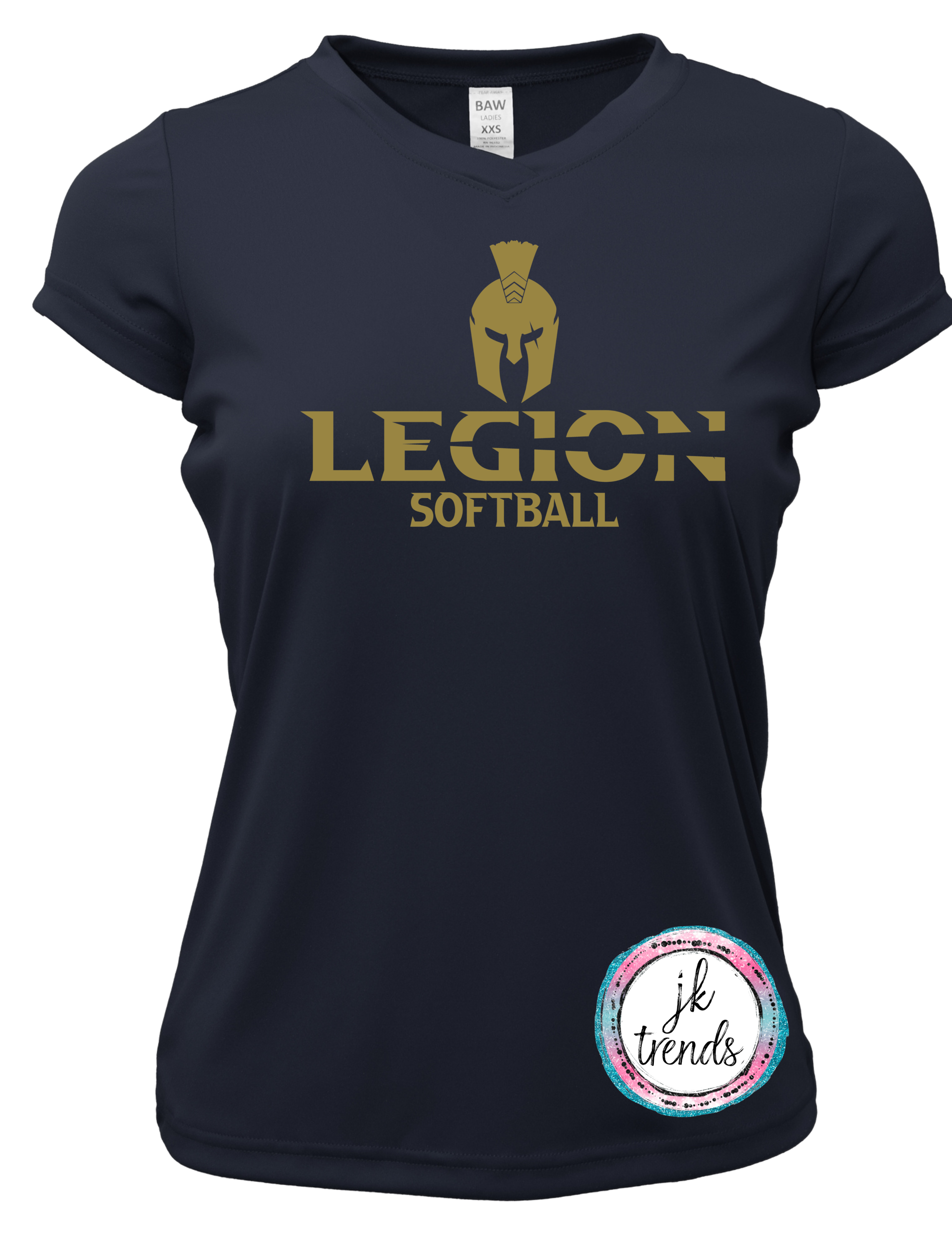 Legion Softball Ladies Performance V-Neck Short Sleeve