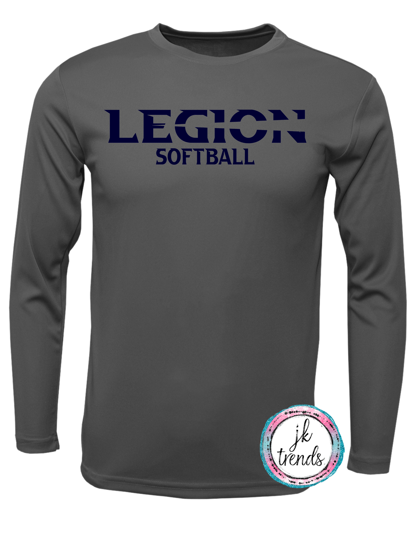 Legion Softball Performance Youth & Adult Crew Long Sleeve Shirt