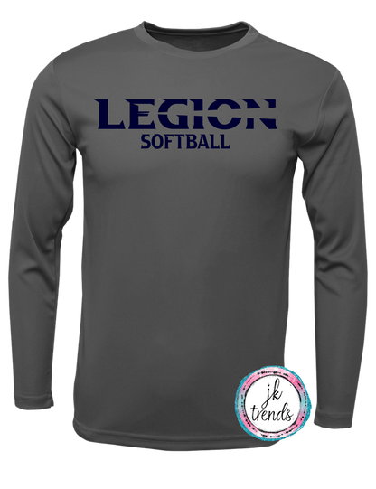 Legion Softball Performance Youth & Adult Crew Long Sleeve Shirt